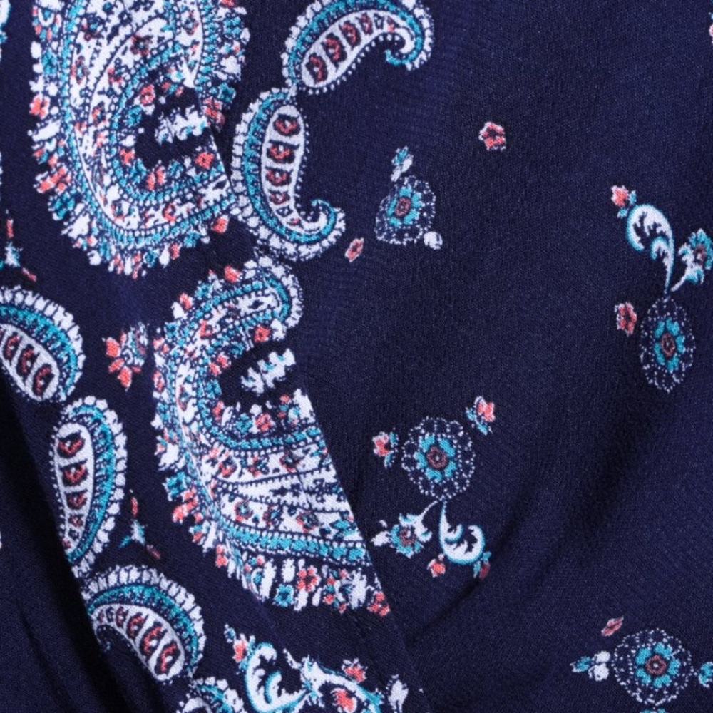 Scoop Ruffle Multi Color Romper - Picture 4 of 8